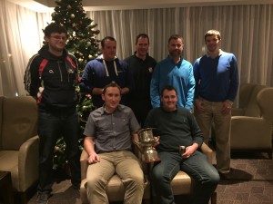 In photo: back (l to r): Brendan Lawton (Munster President), Darragh O'Donnell, John O'Donnell, Martin Gleeson, Martin J. McDonnell (Munster Captain), front (l to r): Micheál Hassett (Capt.), Pat O'Donnell.