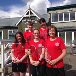 The Munster Ladies’ Senior Interpros team 2016 are (left to right) no.1 Sandra Gleeson Walshe (Kilkenny), no.2 Aisling Hickey (UCC), no.4 Siobhán O’Malley (Highfield), no.5 Suzie Connors (Thurles) and no.3 Dympna Reardon (Highfield).