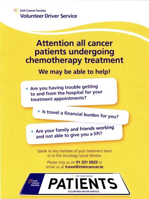 Irish Cancer Society volunteer drivers